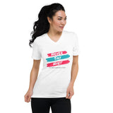 Never Say Nyet Unisex Short Sleeve V-Neck T-Shirt - Piroshkion3rd